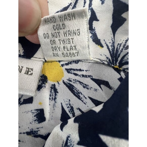 Vintage Kathryn Deene New York Button Down Floral Shirt Size 22/24 Short Sleeve - Picture 12 of 14
